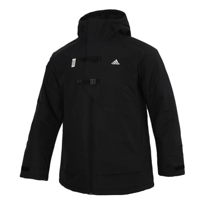 adidas Sports Hooded Zip Jacket 'Black' GN7380