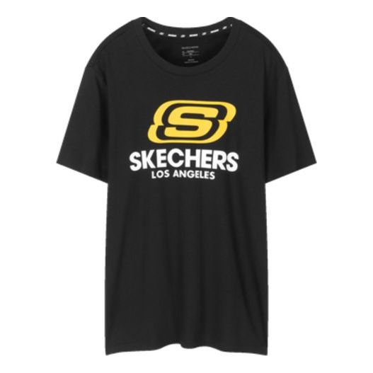 Men's Skechers Round Neck Short Sleeve Black L220M152-0018