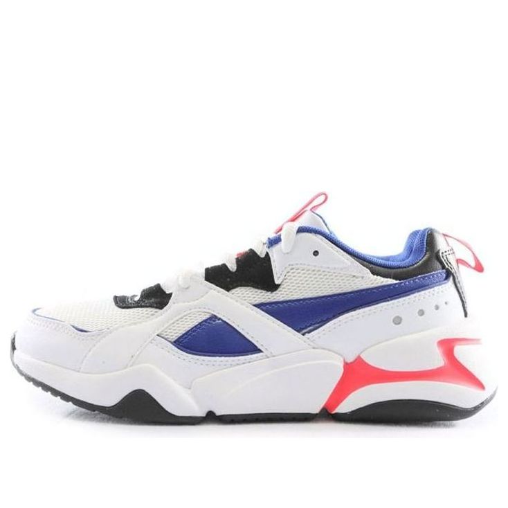 (WMNS) PUMA Nova 2 Low-Top Running Shoes White/Blue 370957-04