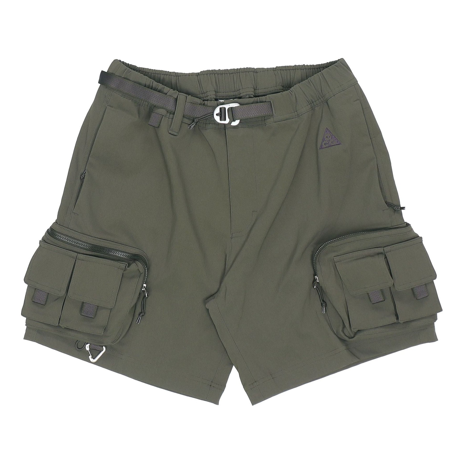 Men's Nike ACG Logo Lacing Waterproof Multiple Pockets Shorts Military Green DH8348-355