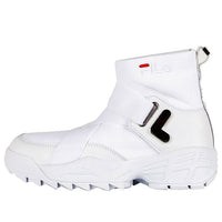 (WMNS) FILA Disruptor-Stretch-Fabric High-top Running Shoes White F16W913713FWT