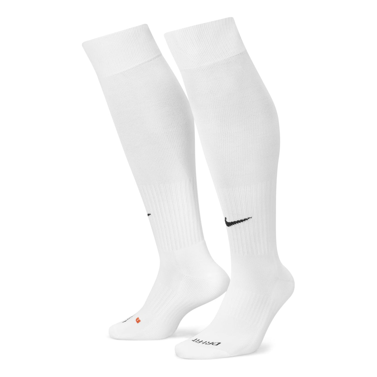 Men's Nike Solid Color Logo Soccer/Football Sports Socks One Pair White SX5728-100