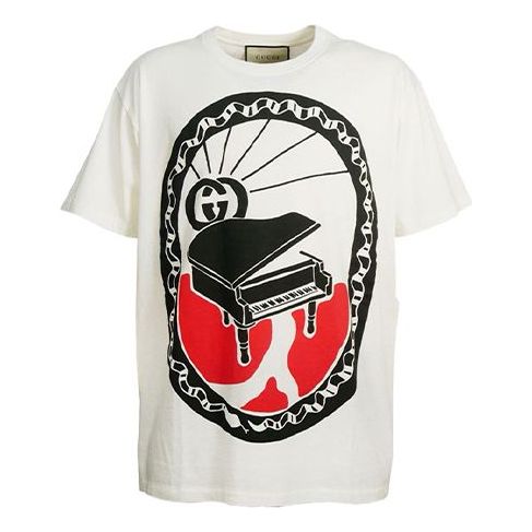 Gucci Printing Short Sleeve White 548334-XJAYY-9133