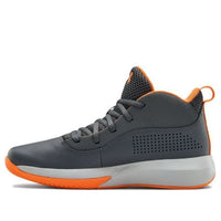 (GS) Under Armour Lockdown 4 Gray/Orange 3022123-102