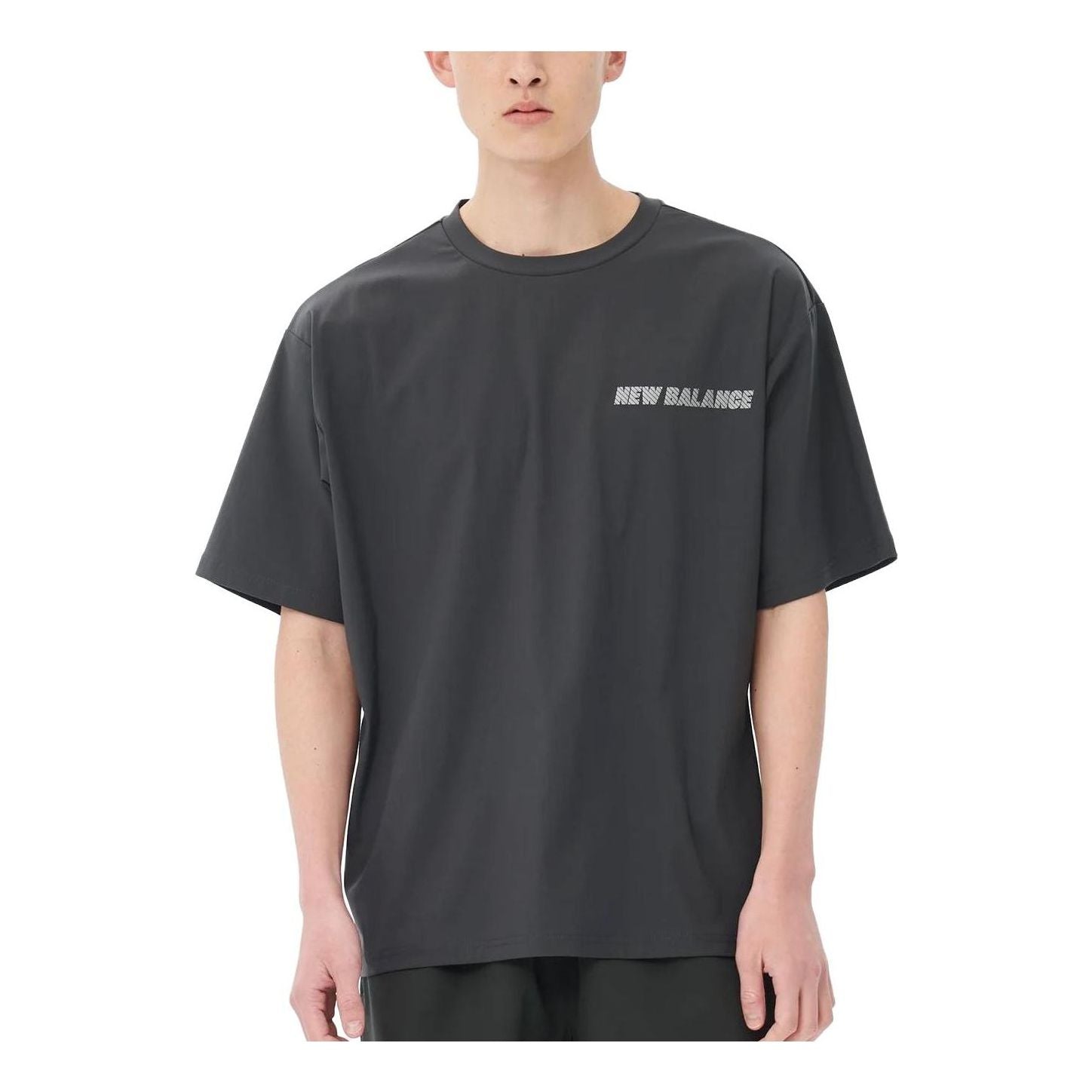 New Balance MET24 Training Short Sleeve Tee Asia Sizing 'Black' AMT35002-ACK