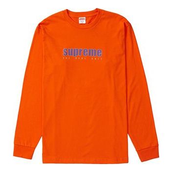 Supreme SS19 The Real Shit L/S Orange Tee SUP-SS19-260