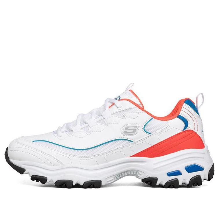 Skechers D'Lites 1.0 Low-Top Running Shoes White/Orange 894009-WCRL