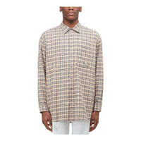 Gucci Chicken Embroidery Check Shirt 'Beige' 628325-ZAFD7-9128