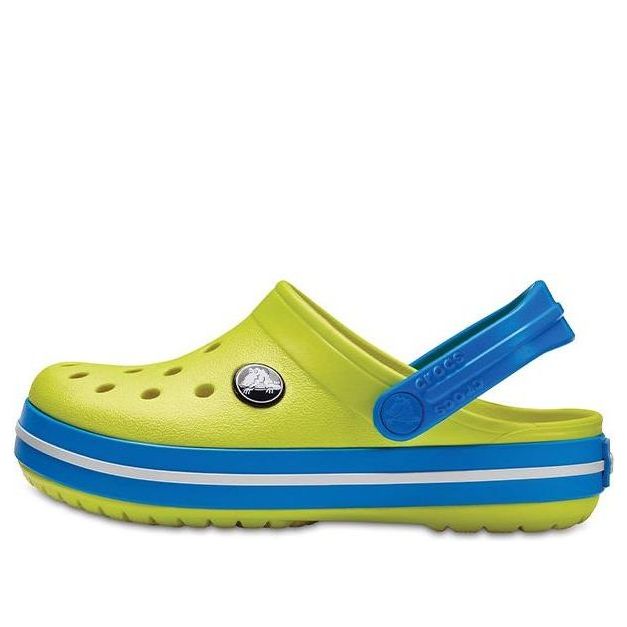 (GS) Crocs Crocband Round Toe Clogs 'Yellow Blue' 204537-73E