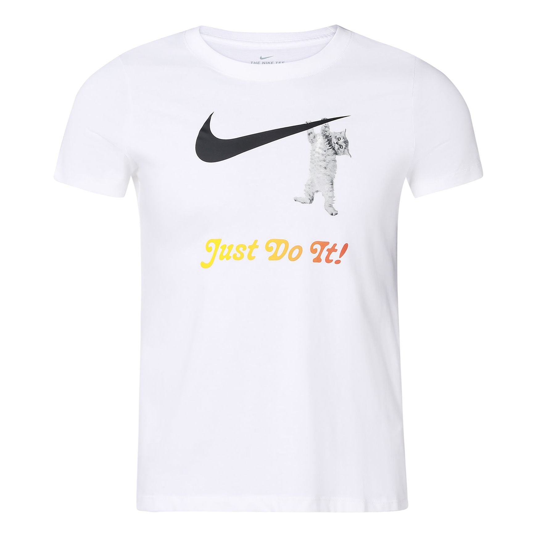 (WMNS) Nike Slogan logo Solid Color Training 'White' DA2481-100