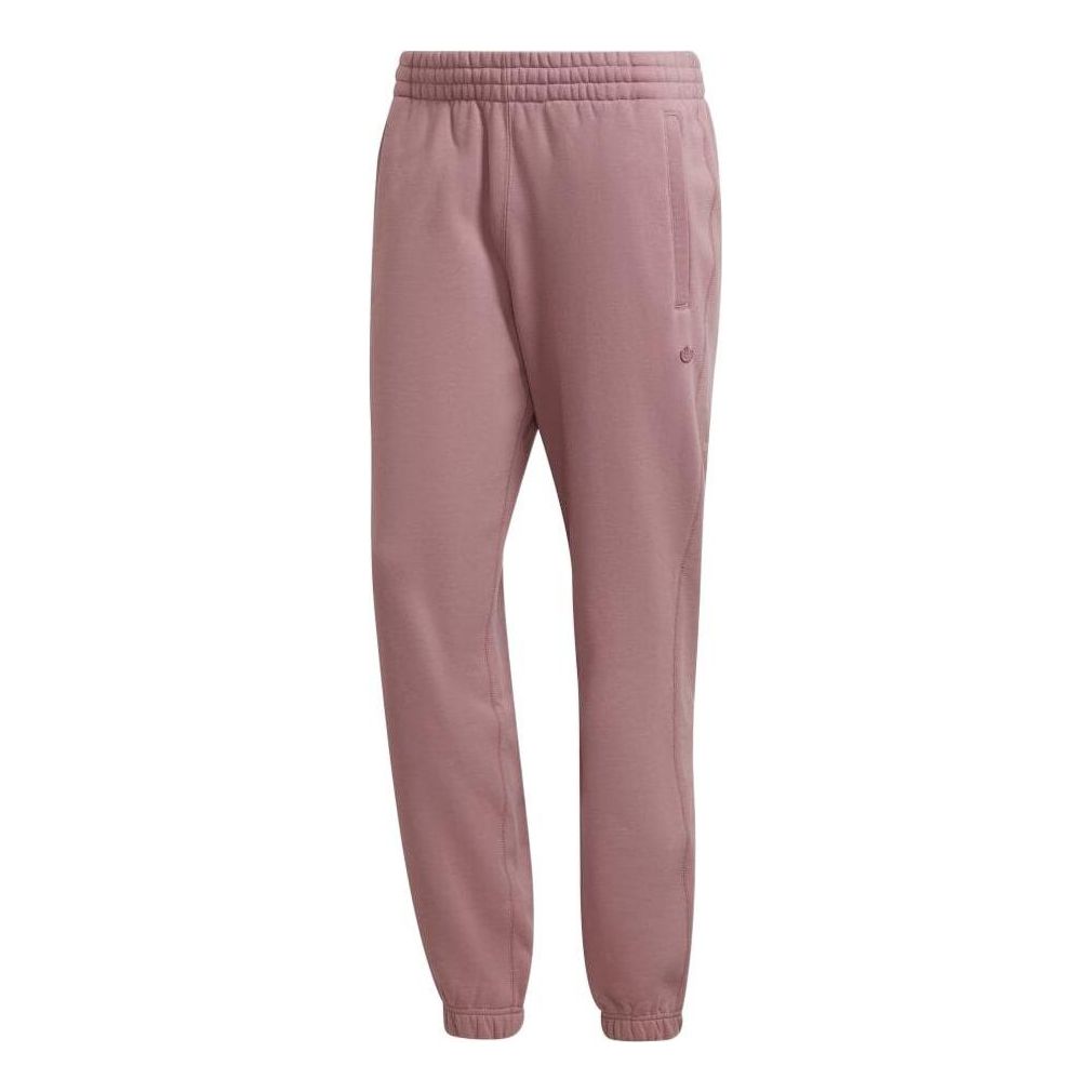 Men's adidas originals Logo Label Solid Color Pocket Bundle Feet Sports Pants/Trousers/Joggers Japanese Version Pink HC4535
