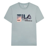 Men's FILA Subject Printing Short Sleeve Green T-Shirt F11M018109F-GN