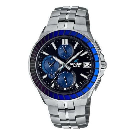 Casio Oceanus Metallic Strap Analog Watch 'Royal Blue Silver' OCW-S5000EK-1AJF