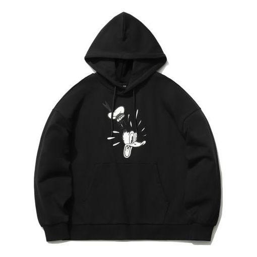 Li-Ning x Disney Crossover Cartoon Printing Loose Sports Pullover Hoodie Black AWDR492-2