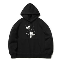 Li-Ning x Disney Crossover Cartoon Printing Loose Sports Pullover Hoodie Black AWDR492-2