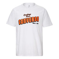 Men's Converse Multi-Color Alphabet Printing Short Sleeve White 10019604-102
