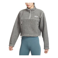 (WMNS) Nike Therma Fit Half Zip Top 'Grey' DQ6243-029