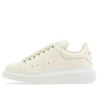 (WMNS) Alexander McQueen Glossy Low-Top Sneakers 'Cream White' 718130WIA347904