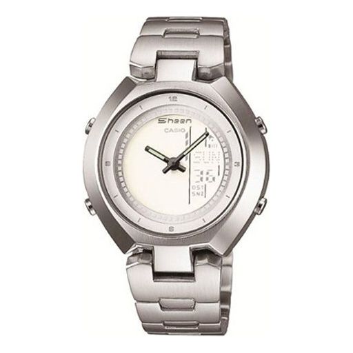 CASIO Waterproof SHEEN Stainless Steel Strap Gray Analog SHN-6001D-7BDR