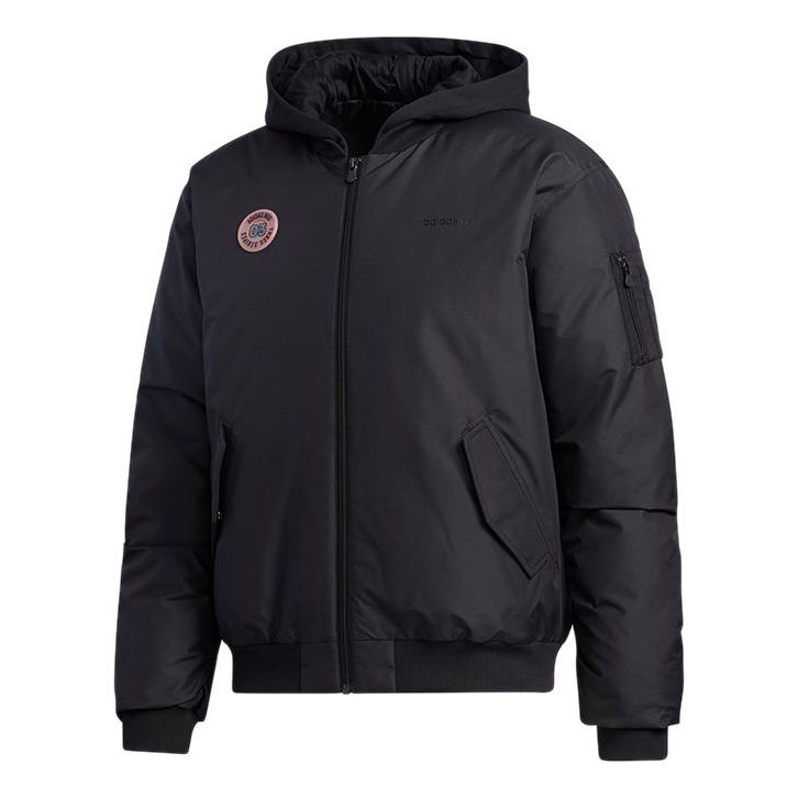 adidas neo M Strt Gr Bmr Stay Warm Sports hooded down Jacket Black GL8518