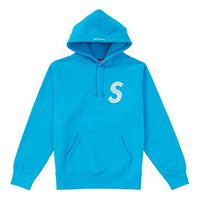 Supreme FW18 S Logo Hooded Sweatshirt Bright Royal logo SUP-FW18-622