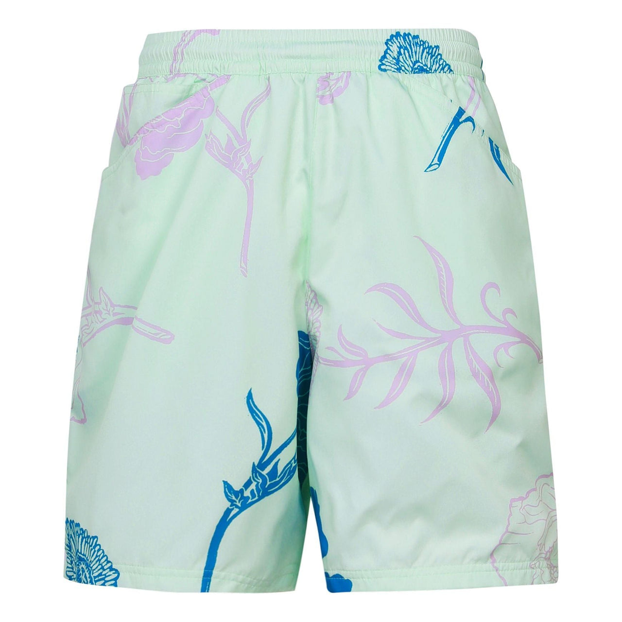 Nike Flowers Printing Full Print Straight Casual Shorts Unisex Green DH2953-394