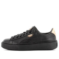 (WMNS) PUMA Basket Platform RG 'Black Gold' 368190-01