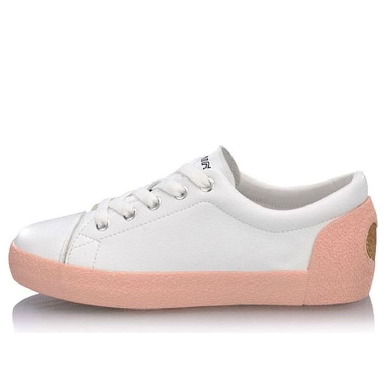 (WMNS) Li-Ning Vulc Lite 'White Pink' AGCP072-3