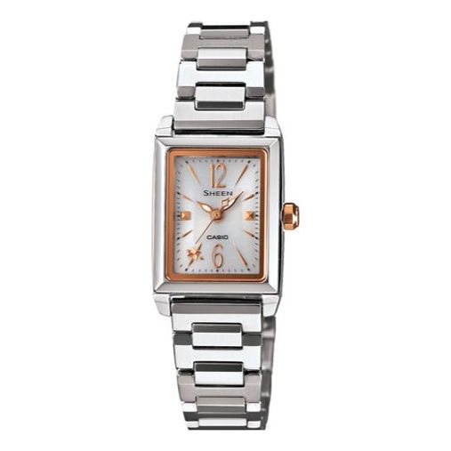 CASIO SHEEN Series Waterproof Businesses Gold Solar Powered White Analog SHE-4503SBD-7A