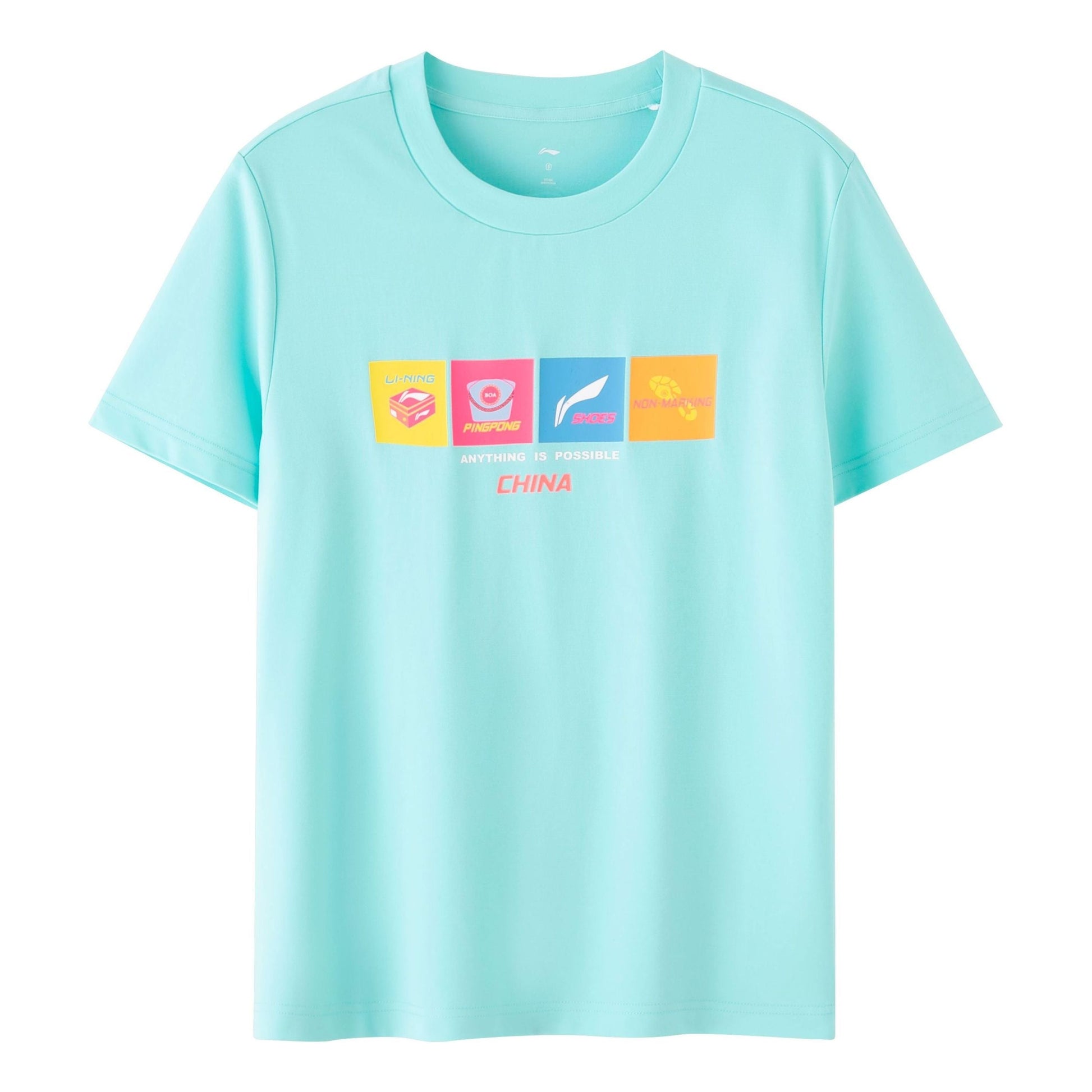Li-Ning Table Tennis Graphic T-shirt 'Jade Ice' ATST031-1