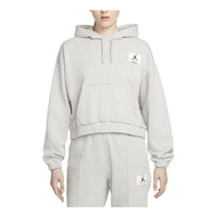 (WMNS) Air Jordan Flight Popover Hoodie 'Light Grey' DD6998-012