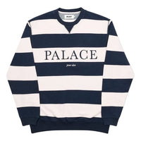 PALACE Stripe Alphabet Round Neck Long Sleeves Unisex Pink P19CS034
