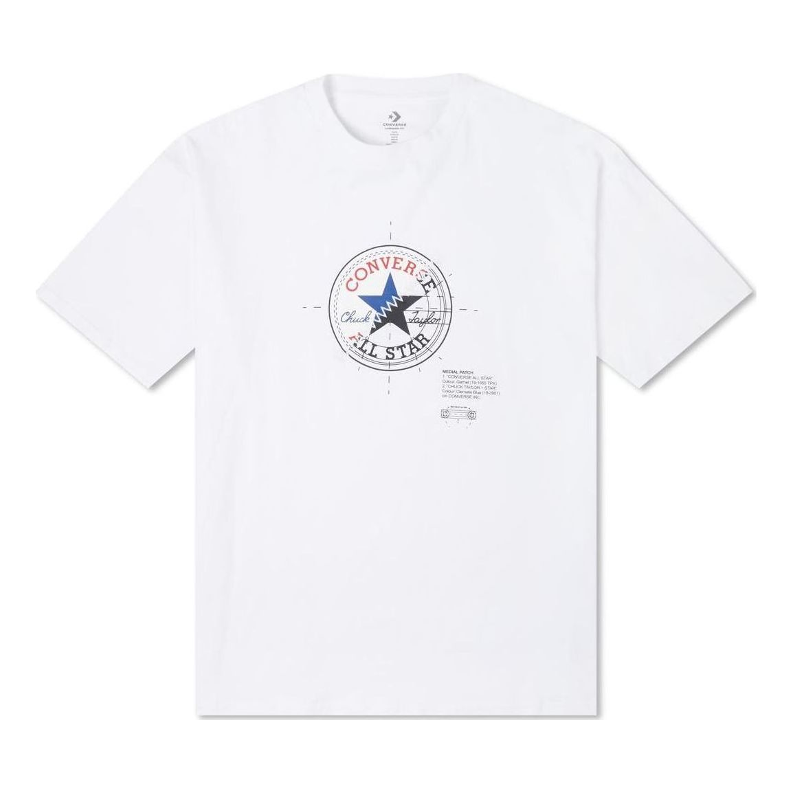 Converse Chuck Anatomy Oversized Tee Asia Sizing 'White' 10024359-A01