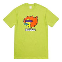 Supreme FW17 Gonz Tee Lime Sausage Mouth Cartoon Short Sleeve Unisex Green SS18-0275