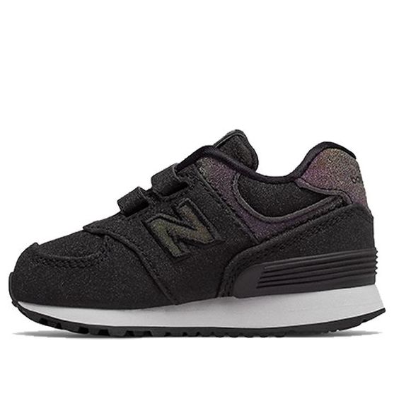 New Balance 574 Black Suede Toddler IV574KM