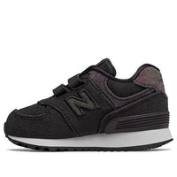 New Balance 574 Black Suede Toddler IV574KM