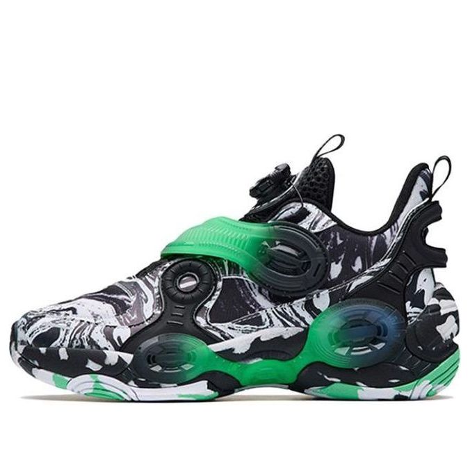 (GS) ANTA 2 Trendy Basketball Shoes 'Black White Green' 312231115-5