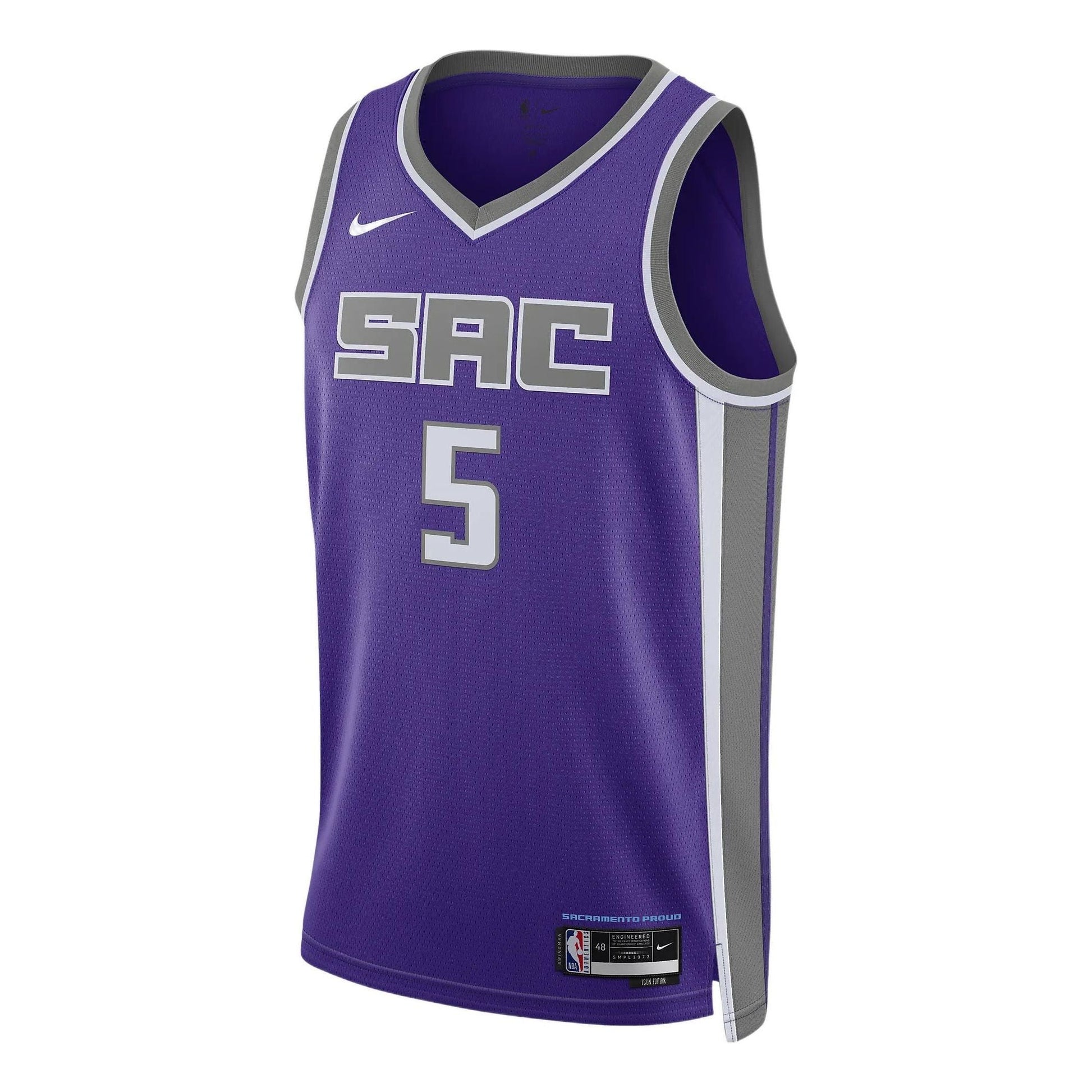 Nike Dri-FIT NBA Sacramento Kings De'Aaron Fox Icon Edition 2022/23 Swingman Jersey DN2021-504