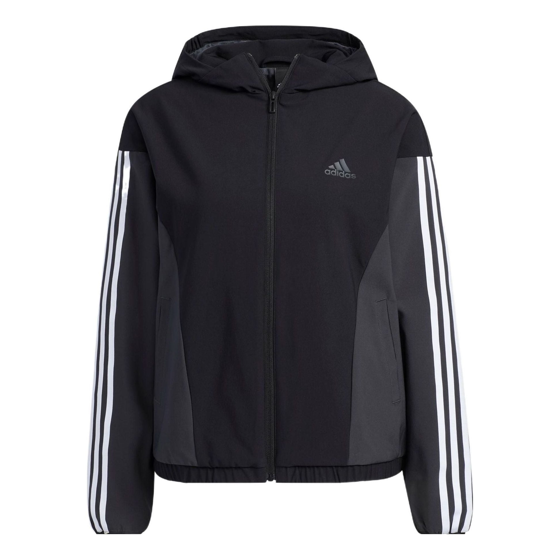 (WMNS) adidas Must Have Woven Jacket 'Black White' HY2874