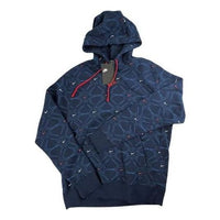 Nike All Over Logo Pullover Hoodie 'Navy Blue' DM7930-451