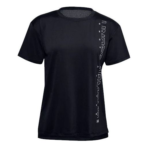 (WMNS) Under Armour Sport Graphic Tee Black 1356301-001