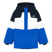 New Balance Color Block Windbreaker Asia Sizing 'Blue White Black' 5PC44593-NV