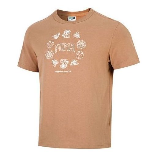 PUMA Downtown Graphic Tee 'Brown' 535400-63
