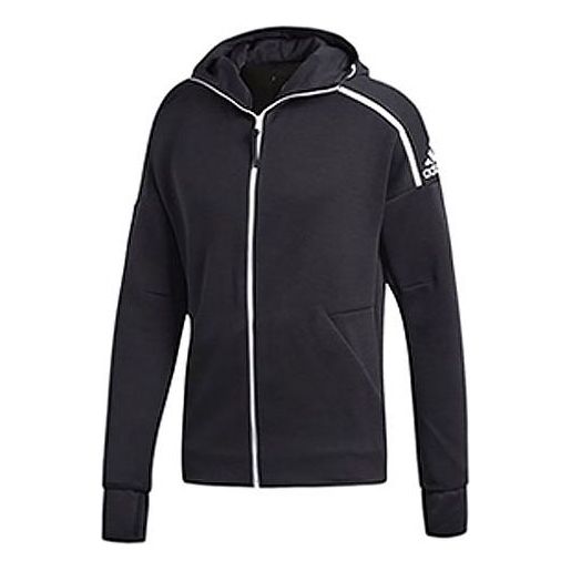 [Ning Zetao Same Style] adidas Zne Hoody 3.0 Sports Jacket Men Black DM5543
