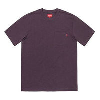 Supreme FW18 S/S Pocket Tee Plum Short Sleeve Purple SUP-FW18-075