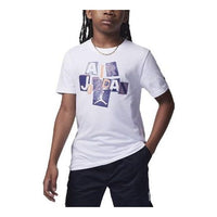 (GS) Air Jordan Cutout T-Shirt 'White' 95C840-001