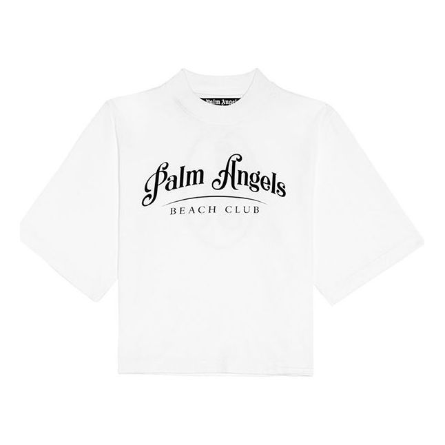 PALM ANGELS Beach Short Sleeve White PWAA020S20JER0020246