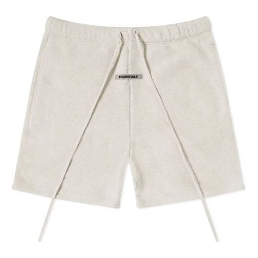 Fear of God Essentials SS20 Polar Fleece Sweat Shorts Oatmeal FOG-SS20-282