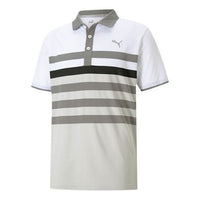 PUMA MATTR One Way Golf Polo Shirt 'Grey White Black' 599115-02