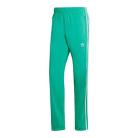 Men's adidas originals Solid Color Stripe Casual Sports Pants/Trousers/Joggers Japanese Version Green HB9385
